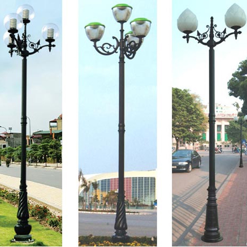 Không gian sống với đèn chiếu sáng công viên