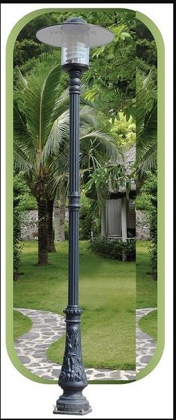 cot den san vuon bamboo trong thuc te