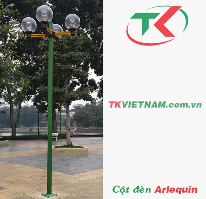 Sử dụng cột đèn Arlequin để chiếu sáng khu vực bộ hành