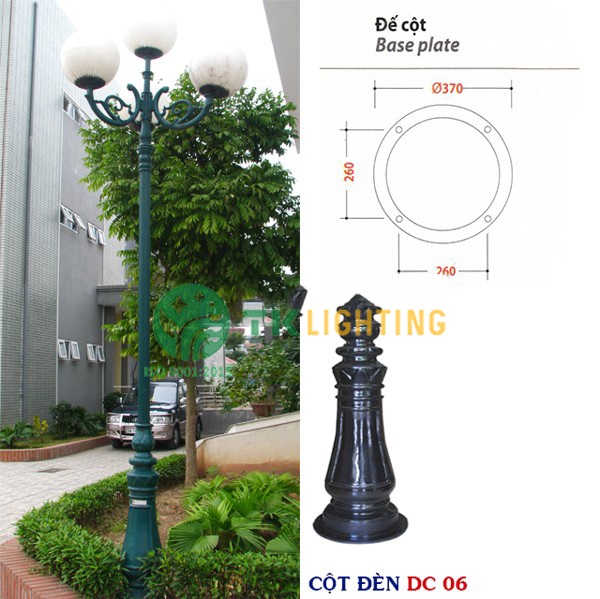 cot den cong vien dc06